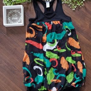 Body Cental Color Splash Spring Racerback Tunictop